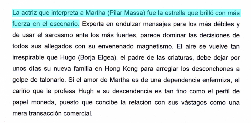 Critica esa cara en Todos al teatro