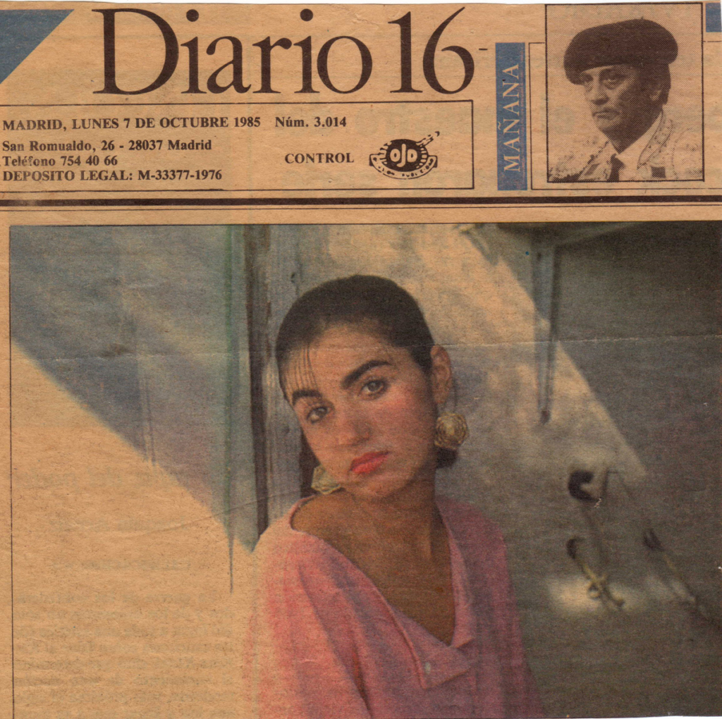 Pilar Massa, contraportada Diario 16